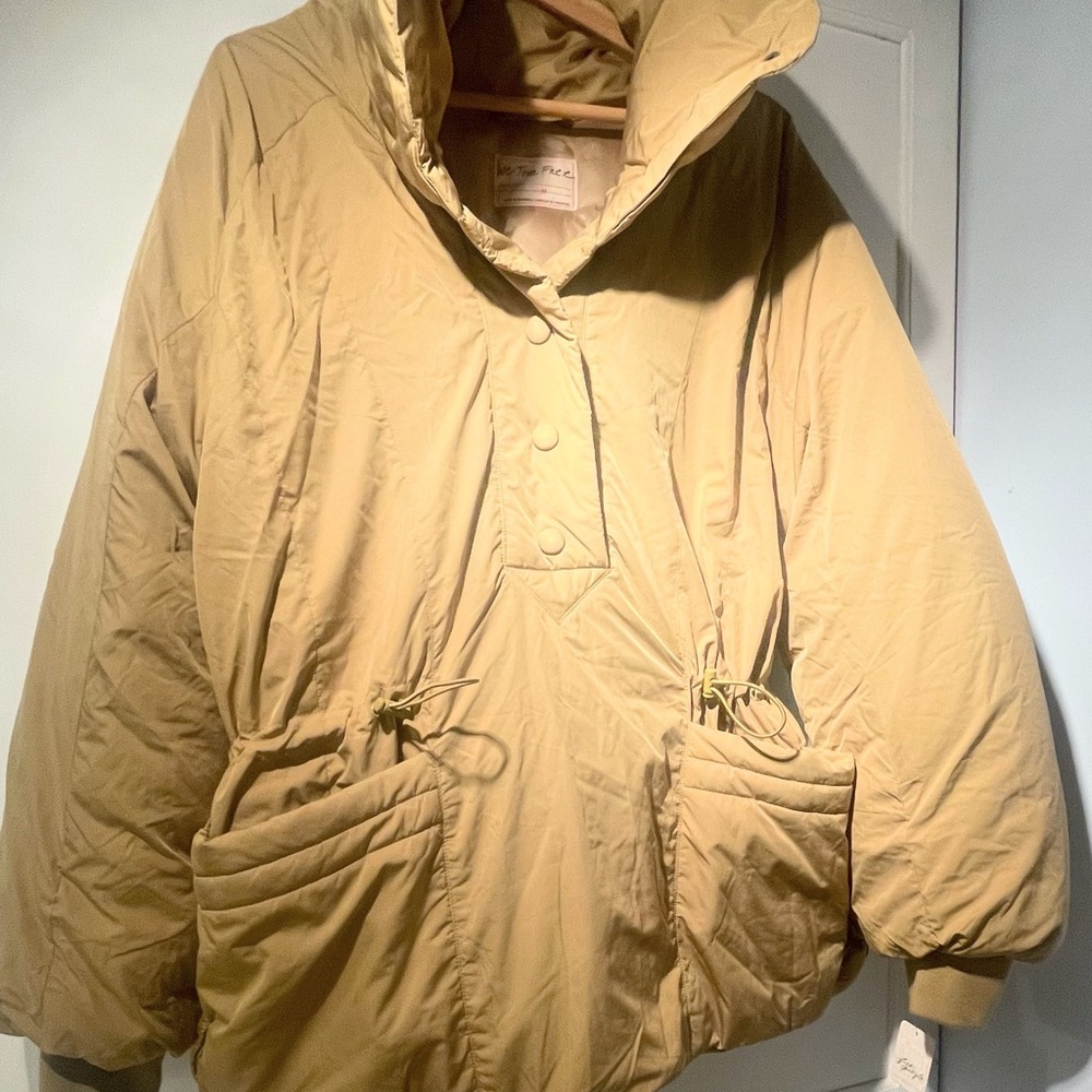 New With Tags -We The Free Golden Puffer Jacket - Picture 3 of 13